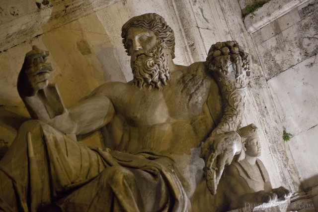 Estatua del río Nilo en el Campidoglio, Roma, Italia