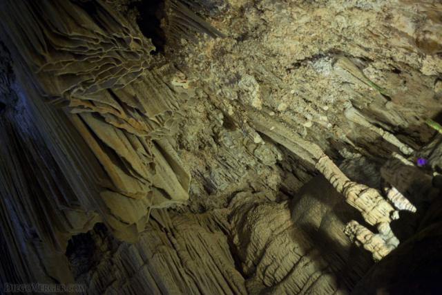 Draperies and other speleothems - Nerja, Spain