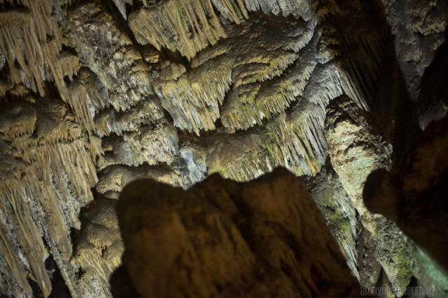 Flowstones versus parachutes in the Nerja, Spain