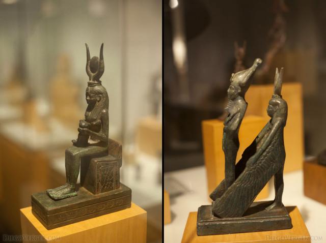 Diosa Isis en el Museo Egipcio de Barcelona, España