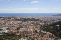 Vista de Barcelona desde el Mirador de la Arrabassada - Barcelona, España