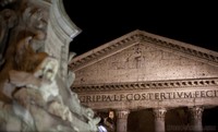 Detail of the front of Pantheon of Agrippa
