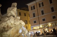 Fuente de los Cuatro Ríos, plaza Navona, Roma