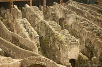 Ipogeo nel Colosseo di Roma, Italia