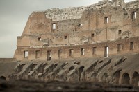 Côté interne du mur extérieur du Colisée