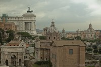 Panoramic view over the Roman forum and surrounding structures Panoramic view over the Roman forum and surrounding structures - Thumbnail