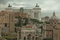 Roman forum and Vittorio Emanuele II monument Roman forum and Vittorio Emanuele II monument - Thumbnail