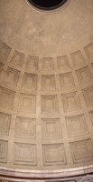 Dettaglio della cupola del Pantheon di notte