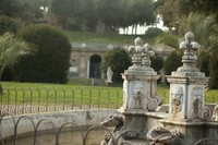 Detalle de la fuente de Cupido en Villa Doria Pamphili