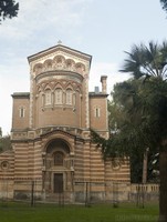 Parte posterior de la capilla en Villa Doria Pamphili