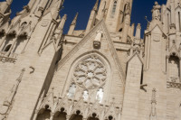 Façade of the Temple of the Sacred Heart of Jesus - Barcelona, Spain