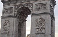 Detail of the Arc de Triomphe in Paris