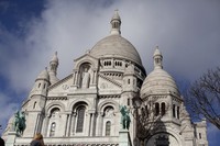 Facciata della basilica del Sacro Cuore - Parigi, Francia