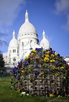 Sphere of Flowers and Sacré-Cœur - Paris, France