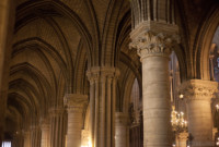 Navata laterale di Notre-Dame - Parigi, Francia