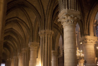 Lateral nave of Notre-Dame - Paris, France