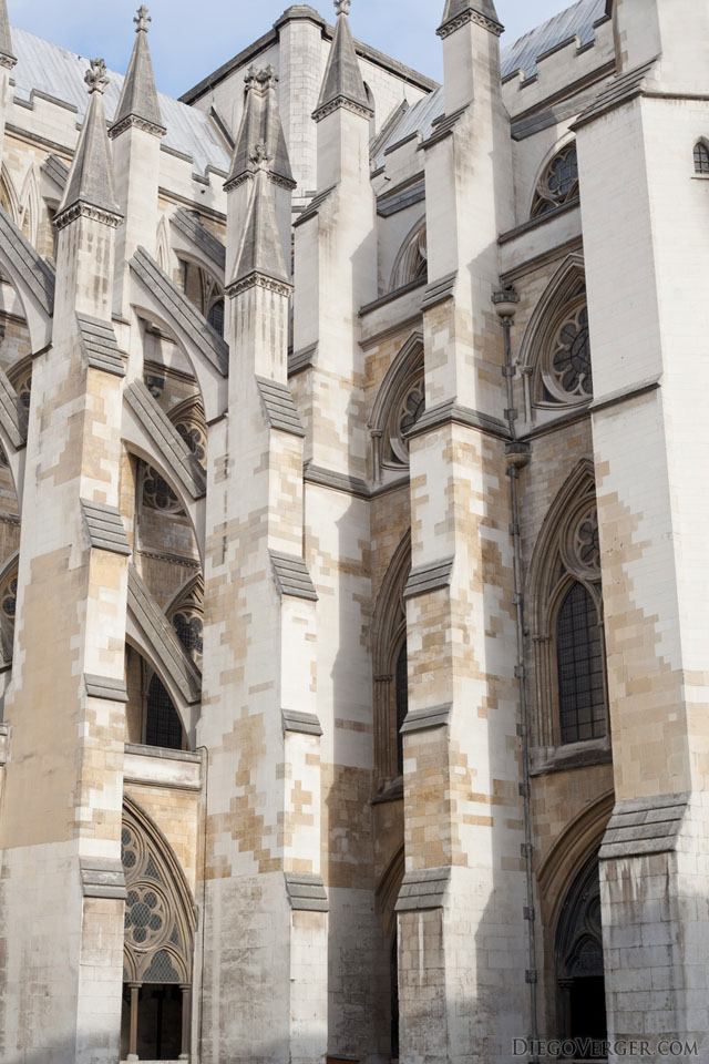 Arcos arbotantes de la abadía de Westminster - Londres, Inglaterra