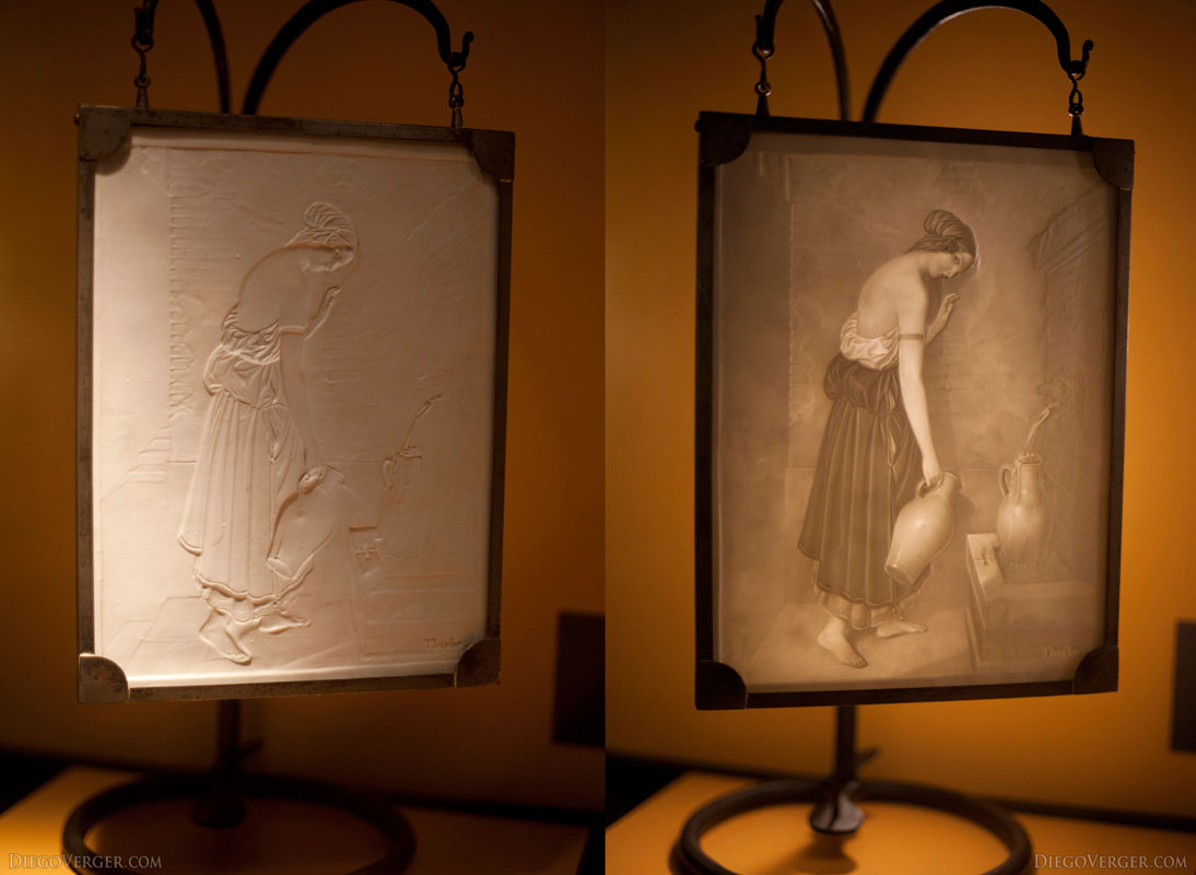 Lithophane of Thisbe from the 19th century - Girona, Spain
