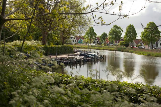 One of the quays in Weesp - Weesp, Netherlands