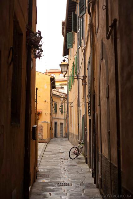 One of the streets of Pisa in the Santa Maria quarter - Pisa, Italy