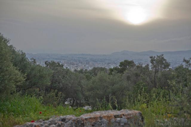Atardecer desde el monte Filopapo - Atenas, Grecia