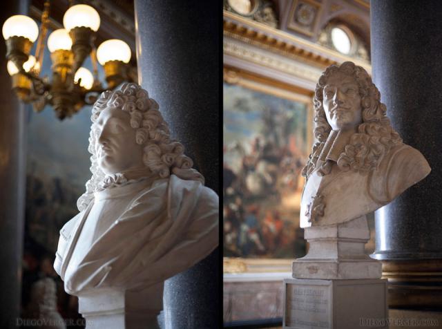 Busts in the Gallery of Great Battles - Versailles, France