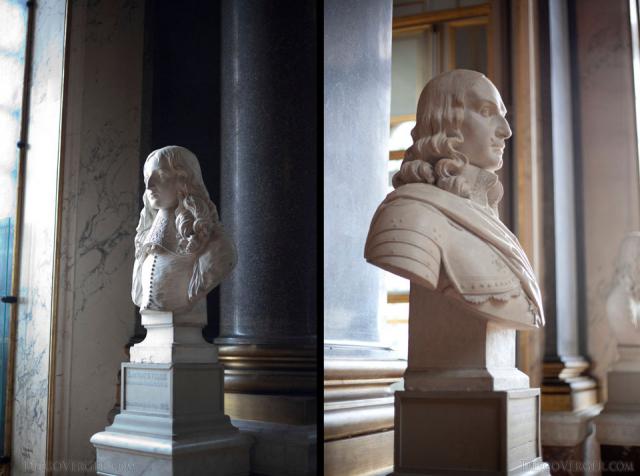 Busts of the dukes of Longueville and Beaufort - Versailles, France