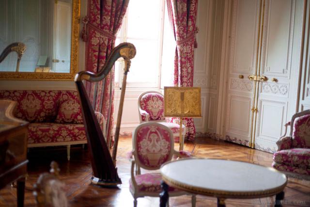 Sala de recepción del Palacio del Petit Trianon - Versalles, Francia
