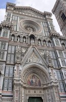 Façade of the Cathedral of Santa Maria del Fiore - Florence, Italy