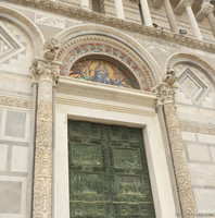 Portail central de la Cathédrale de Pise - Pise, Italie