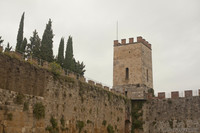 Tower of Saint Mary in the medieval wall of Pisa - Pisa, Italy