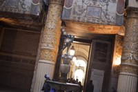 Interior of the first courtyard in Palazzo Vecchio - Florence, Italy