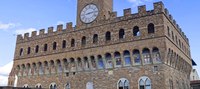 Detalle de la fachada del Palazzo Vecchio - Florencia, Italia