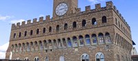 Detail of the façade of Palazzo Vecchio - Florence, Italy