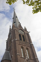 Bell tower and spire of Sint-Laurentiuskerk - Weesp, Netherlands