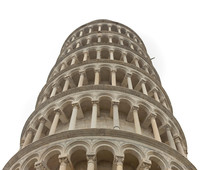 Las seis logias de la Torre de Pisa - Pisa, Italia