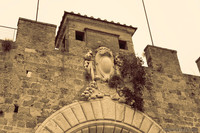 Detalle de la Puerta Nueva de la muralla de Pisa - Pisa, Italia