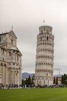 The Tower of Pisa and the south transept of the cathedral - Pisa, Italy