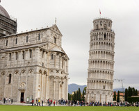 The Tower of Pisa in Piazza dei Miracoli - Pisa, Italy