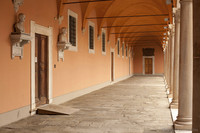 Courtyard gallery of the Archiepiscopal Palace - Pisa, Italy