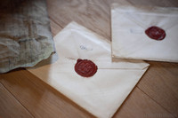 Detail of wax sealed envelopes - Muiden, Netherlands