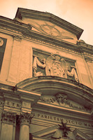 Detail of the façade of Santo Stefano dei Cavalieri - Pisa, Italy