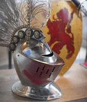 Dutch helmet exhibited at Muiden Castle - Muiden, Netherlands