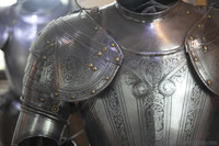 Détail d’une armure de chevalier à Muiderslot Détail d’une armure de chevalier à Muiderslot