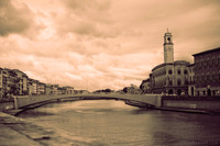 Ponte di Mezzo - Pisa, Italia