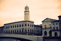 Palazzo Pretorio y la Torre del Reloj - Pisa, Italia