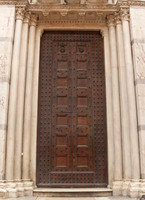 Door of the Church of San Michele in Borgo of Pisa - Pisa, Italy