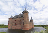 Facciata ovest del castello di Muiden - Muiden, Paesi Bassi