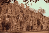 The medieval wall of the ancient Republic of Pisa - Infrared version - Pisa, Italy