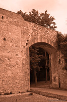 Una porta del bastione Stampace - Pisa, Italia